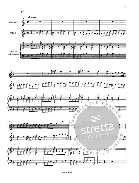 Triosonate F Dur Von Georg Philipp Telemann Im Stretta Noten Shop Kaufen