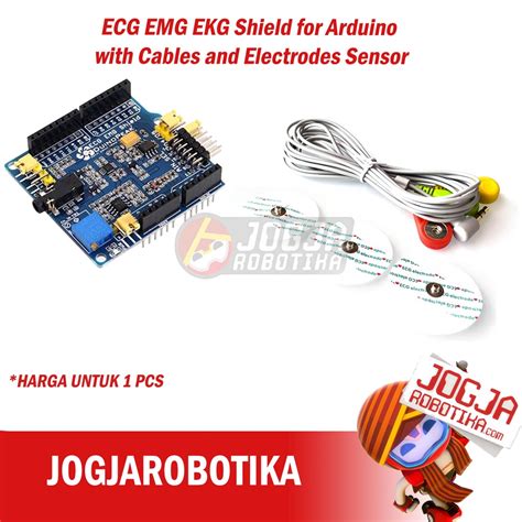 Jual ECG EMG EKG Shield For Arduino With Cables And Electrodes Sensor