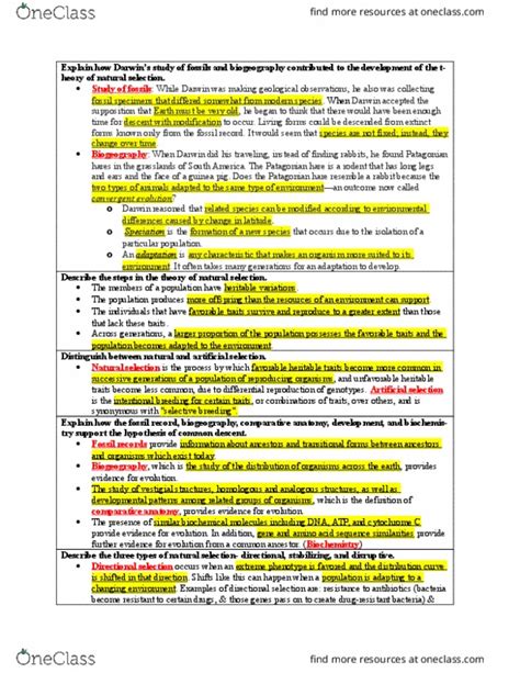 Bsc Study Guide Spring Midterm Parasitism Assortative