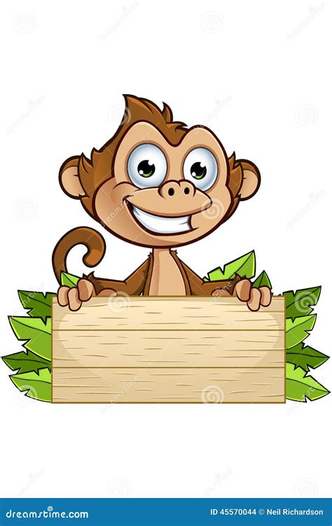 Cheeky Monkey Character Cartoon Vector | CartoonDealer.com #45570133