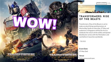 CRAZY NEW Transformers Rise Of The Beasts Posters WORLD PREMIERE At