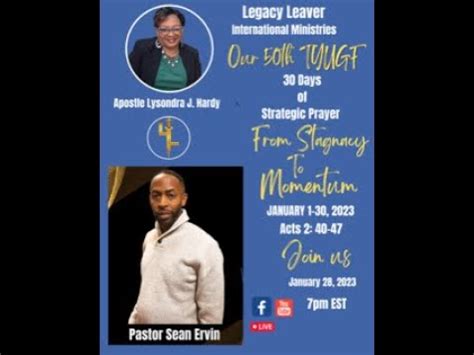 Legacy Leaver International Ministries Presents Our 50th TYUGF 30 Days