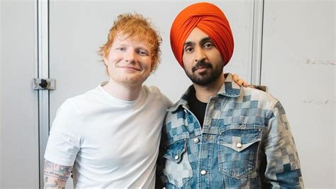 Diljit Dosanjh Shares Pics With ‘beautiful Soul Ed Sheeran