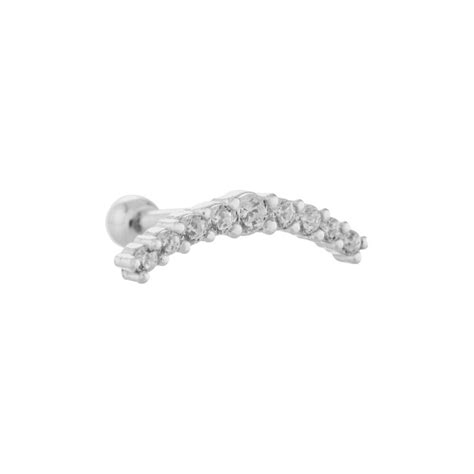 Comprar Piercing Cluster Cravejado Re Prata A Partir De R