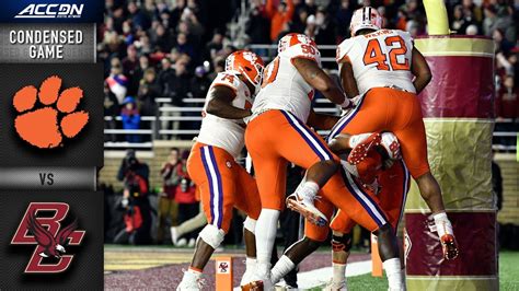 Clemson Vs Boston College Condensed Game 2018 Acc Football Youtube