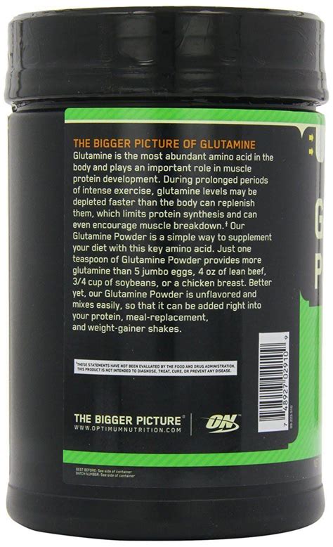 Optimum Nutrition L Glutamine Muscle Recovery Powder G Wxf