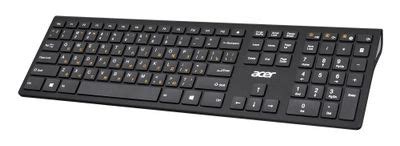 Комплект (клавиатура+мышь) Acer OKR030, USB, беспроводной, черный [zl ...