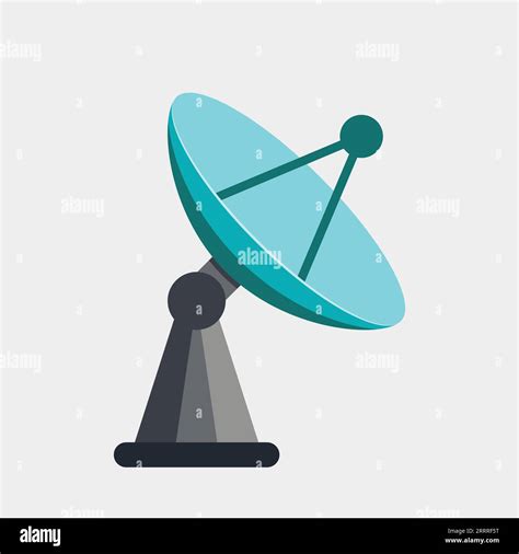 Radar Antenna Satellite Parabolic Dish Stock Vector Image And Art Alamy