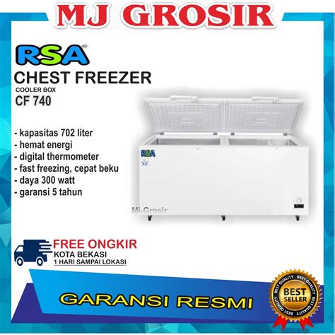 Jual Rsa Cf Chest Freezer Box L Lemari Pembeku Liter By Gea