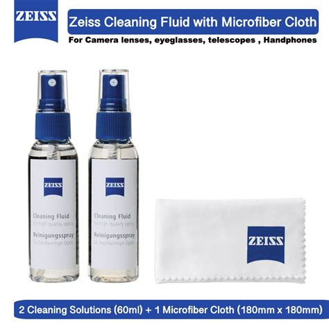 Zeiss Cleaning Fluid With Microfiber Cloth Shopee Singapore