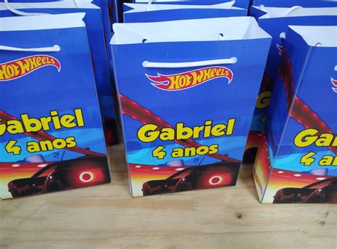 Hot Wheels Sacola Personalizada Pronta Entrega Elo