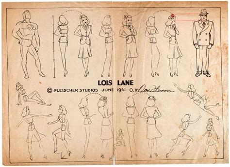 Fleischer Superman, Lois Lane sheet. | art and comics reference ... in ...