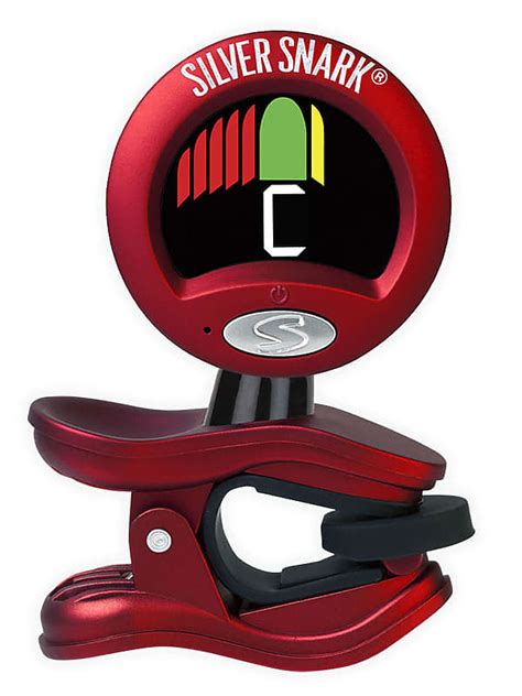 Snark Red Silver All Instrument Clip On Tuner Reverb