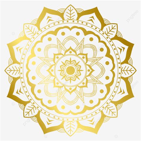 Vector De Adorno De Mandala Dorado PNG Vector De Mandala Dorado