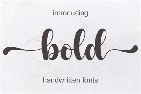 Bold Font, Handwritten Font, Wedding Font, Modern Font, Display Font ...