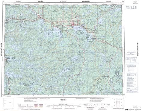 Printable Topographic Map Of Dryden 052f On