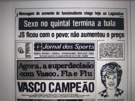 Jornal Dos Sports Ou Das Trag Dias