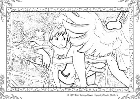 薬剤師パパの子育て散策 | 【無料】魔女の宅急便の塗り絵(KiKi’s Delivery Service coloring book)【ジブリ】
