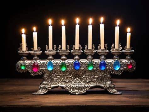 Premium Ai Image Jewish Religious Holiday Hanukkah With Holiday