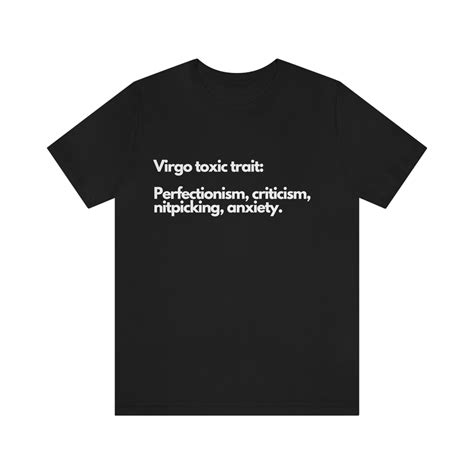 Virgo Toxic Trait Astrology Zodiac Unisex Jersey Short Sleeve Tee - Etsy