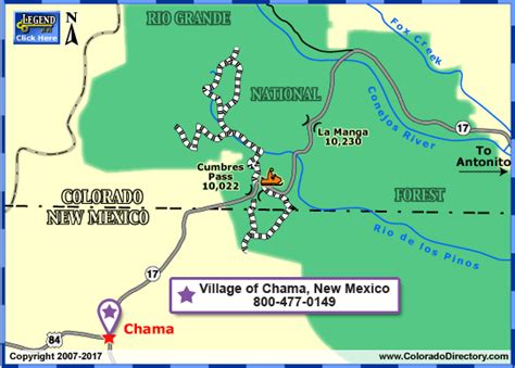 Map Of Chama New Mexico - Zealand Map