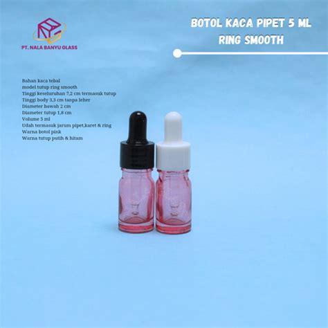 Jual Botol Kaca Pipet Ml Ping Ring Smooth Botol Serum Ml Tebal