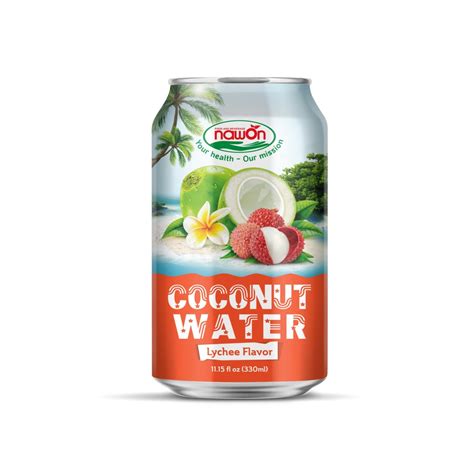 330ml NAWON Fresh Coconut Water With Lychee Nawon Food And Beverage