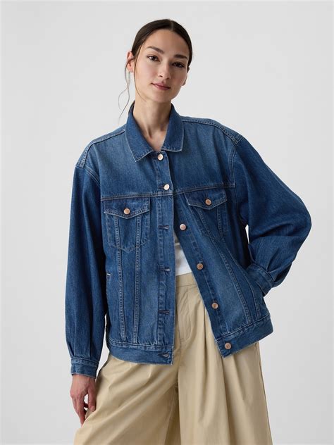 Gap D En Oversized Icon Denim Jacket Gap