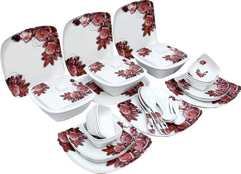 King Microwave Safe Melamine Dinner Set 40 Pieces Uk Kitchen And Home