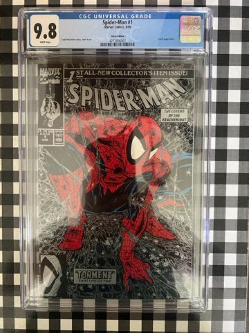 Spider Man 1 1990 Silver Edition CGC 9 8 PERFECT Comic