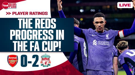 Arsenal 0 2 Liverpool Player Ratings The Redmen TV