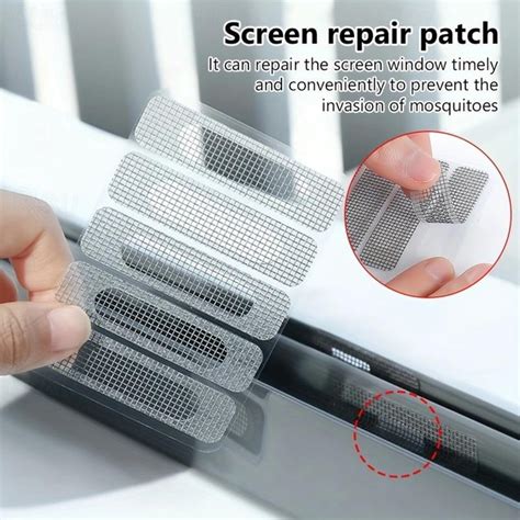 Window Door Screen Repair Patch Adhesive Repair Kit Indoor Insect Fly