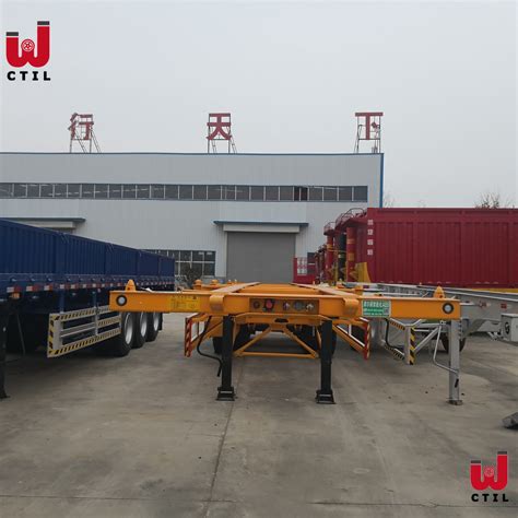 Axle Ft Ft Container Skeletal Skeleton Trailer For Sale China