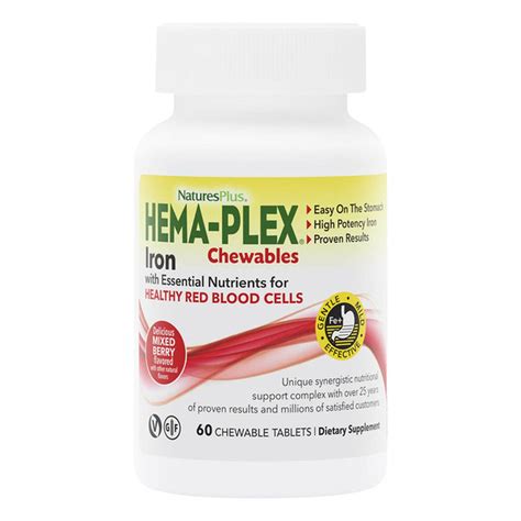 Naturesplus Hema Plex Iron Chewables Mixed Berry Ct Delivery Or