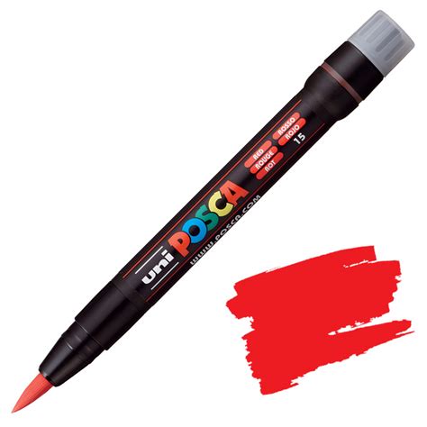 Departments Uni Posca Pcf Acrylic Paint Marker Brush Red