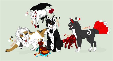 Group Of Adopted Canine Ocs By Protosykelegacy On Deviantart