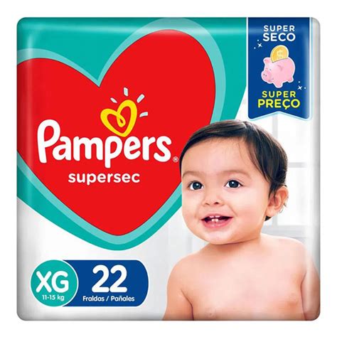 Fralda Pampers Supersec XG C 22 Unidades Fralda Pampers SuperSec XG