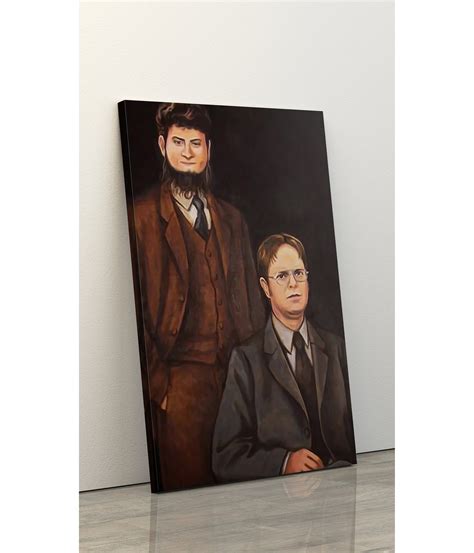 Dwight Schrute Mose Schrute Portrait The Office Poster Print Etsy