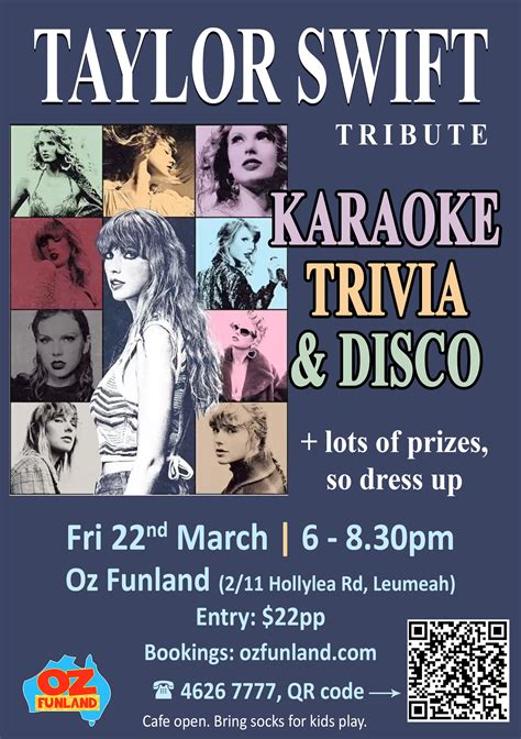 Taylor Swift Tribute: Karaoke, Trivia + Disco - Oz Funland