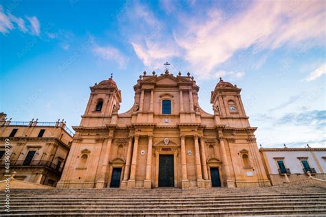 Duomo, Noto Cathedral (St Nicholas Cathedral, Cattedrale di Noto), a ...