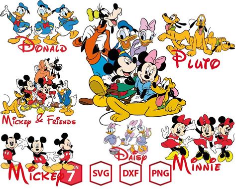 Mickey Friends Svg Upp166 Upplop Graphics Resources