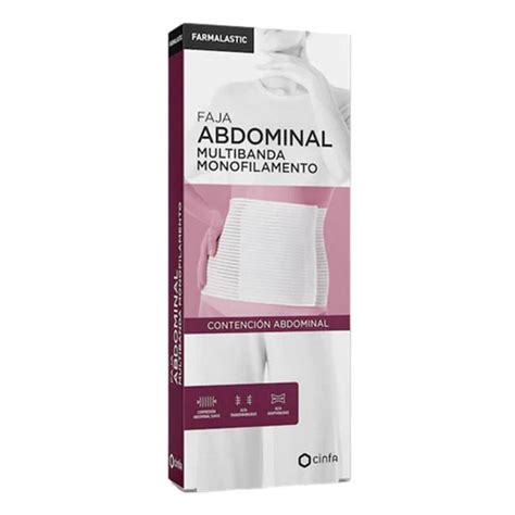 Farmalastic Faja Abdominal Multibanda Monofilamento Talla 2 M Blanco