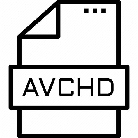 Avchd File Format Template Vdo Video Icon Download On Iconfinder