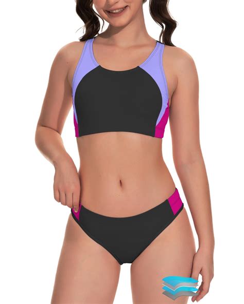 Amazon Beautikini Period Swimwear Two Piece Menstrual Leakproof Sporty Bikini Sets Bathing