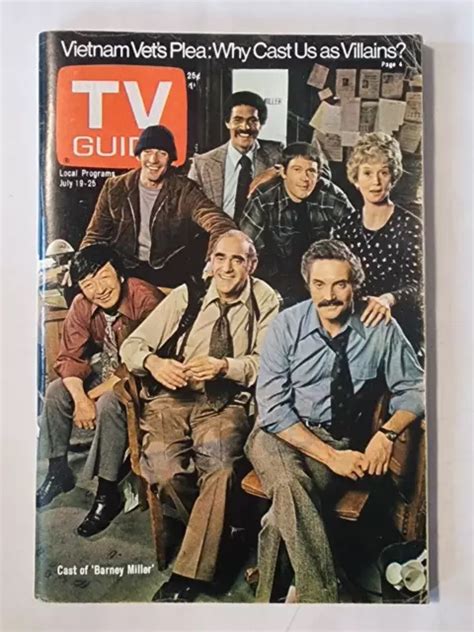 Tv Guide Magazine July Cast Of Barney Miller Cover Los