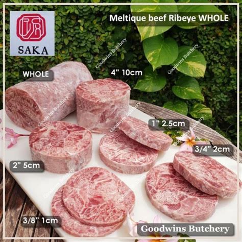 Jual Daging Meltik Beef Ribeye Meltique Cuberoll Scotch Fillet All Cuts