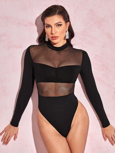 Search Mesh Body Suit Shein Uk