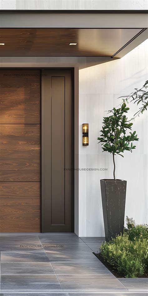 The entrance door highlights modern front door ideas that elevate home ...