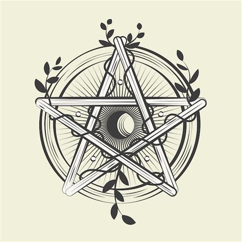 Free Vector Hand Drawn Wiccan Icons Illustration