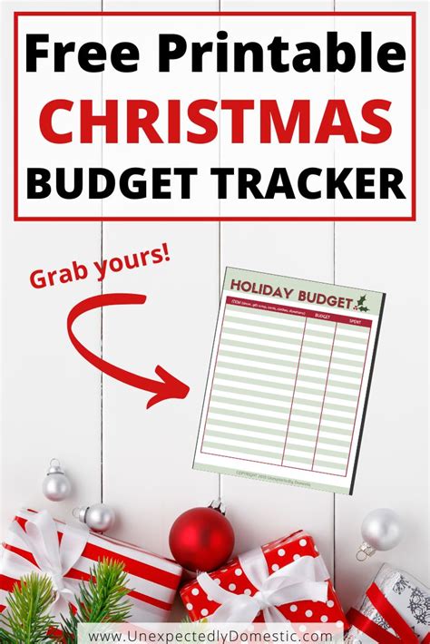 Free Christmas Budget Worksheet Printable Budget Planner Christmas On A Budget Free